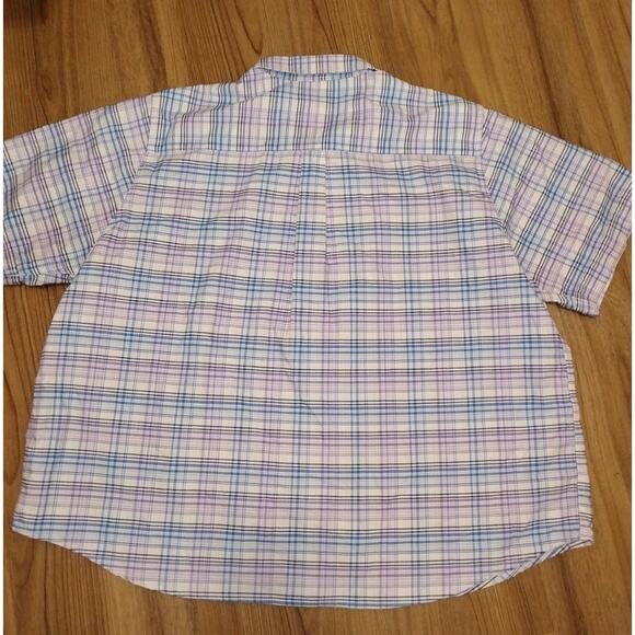 Cabin Creek Wrinkle Free Shirt Mens Stain Repellent Long Sleeve Plaid - Picture 9 of 10